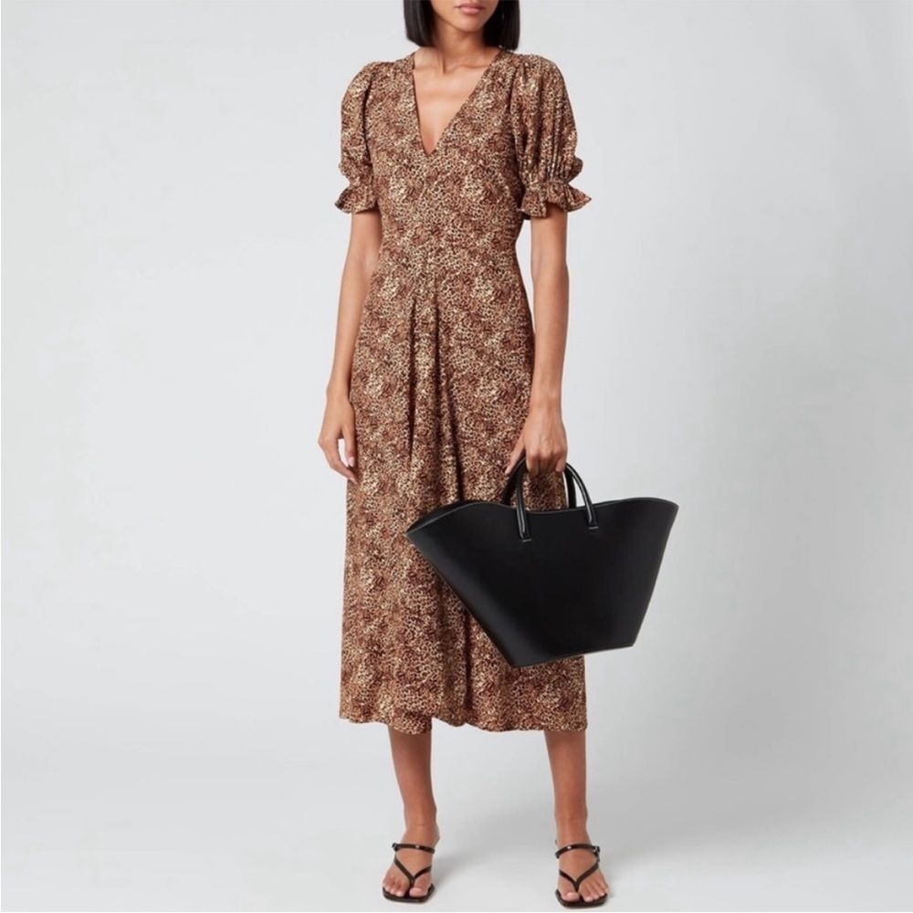 Faithful The Brand Maggie Midi Animal Print dress